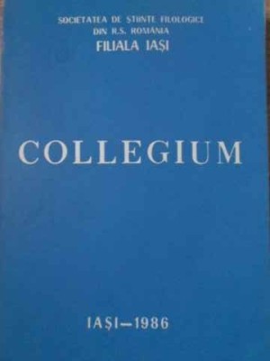 COLLEGIUM REVISTA DE FILOLOGIE SI TEORIE LITERARA NR.2-COLECTIV-228934 foto