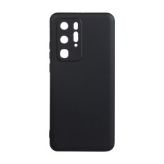 Husa Huawei telefon P 40 Pro, negru, tip back cover, material flexibil silicon + interior cu microfibra, &quot;SPPC-HU-P-40P-SLK&quot;