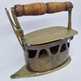 Fier de calcat din bronz, vechi, vintage - colectie, decor