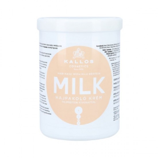Mască de păr Kallos Milk Mask pentru &icirc;ntărire cu efect hidratant 1000 ml