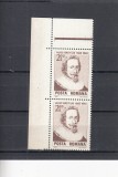 ROMANIA 1983 LP 1075 - 100 DE ANI NASTEREA HUGO GROTIUS PERECHE MNH, Nestampilat