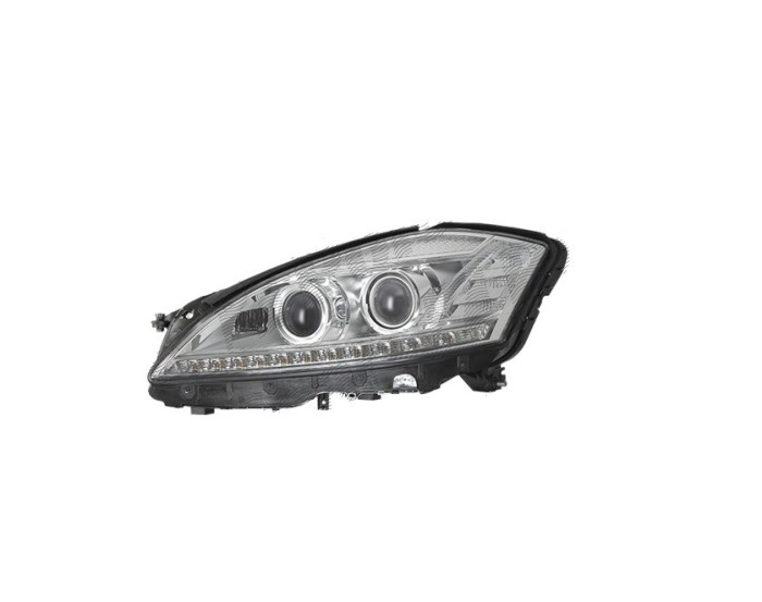 Far Mercedes Clasa S (W221), 06.2009-09.2013, montare fata, stanga, D1S+H11+LED; electric; fara ballast; fara motor; fara modul LED; cu bec xenon; xe