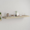 Raft de perete suspendat, stejar, 90x23,5x3,8 cm, MDF GartenMobel Dekor, vidaXL