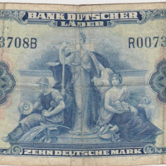 GERMANIA 10 MARK MARCI 1949 F