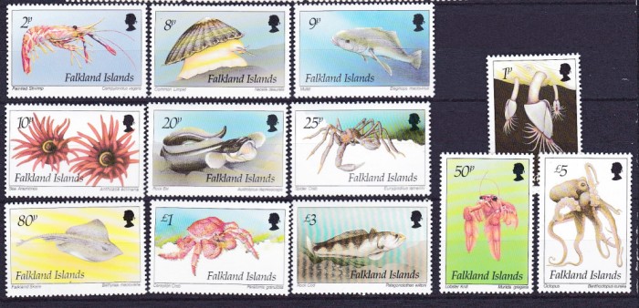 DB1 Fauna Marina 1994 Ins. Falkland 12 v. MNH