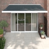 VidaXL Copertină retractabilă, antracit, 3,5x2,5 m, textil și aluminiu