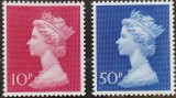 BC72, Marea Britanie 1970, 2 timbre regina Elisabeta a II-a