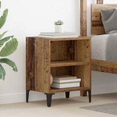 vidaXL Dulap de noapte Lemn vechi 40 x 30 x 50 cm Lemn compozit 875099