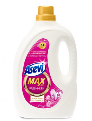 Detergent Lichid pentru Rufe Asevi Max Freshness, Prospetime, 1.6 l, 30 spalari foto