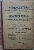 Nomenclatura biurourilor postale, telegrafice si telefonice din Romania// 1923