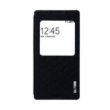 Husa Flip S-View Window Sony Xperia C3 (Baseus) Negru, Cu clapeta, Piele Ecologica