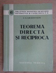 Teorema directa si reciproca Elemente de algebra a logicii I. S. Gradstein