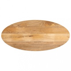 Blat de masă oval, 90x40x2,5 cm, lemn masiv de mango foto