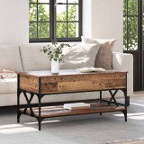 vidaXL Masă de cafea Lemn Vechi 100 x 50 x 50 cm Lemn compozit 883041