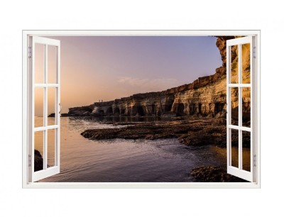 Sticker decorativ, Fereastra 3D, Ocean, 85 cm, 618STK foto