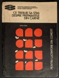 1974 PREPARATE din CARNE 143 pag. Mezeluri Descriere Aspect. Brosata, utilizata. Iuliana Celea. Carne Salam Carnati Afumaturi Specialitati Rulade etc