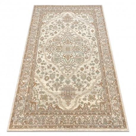 Covor de lana SOHO 477.01.LA100 OSTA - Ornament, rozetă bej, 200x300 cm