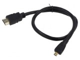 Cablu HDMI 1.4 micro HDMI 0.5m negru
