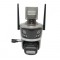 Camera de supraveghere 3 lentile, 3 obiective 8 MP, 2 CPU dual control, P2P WIFI 2.4G, PTZ cu senzor de miscare, alarma, night vision, AI detectie uma
