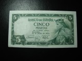 SPANIA 5 PESETAS 1954 UNC