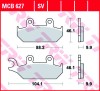 Placute Frana Fata TRW MCB627 Yamaha XT 600 EH/EN/KH, XT 660 Tenere (90-03, 91-98) Organice
