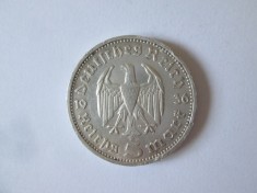 Germania Nazista 5 Reichsmark 1936 E argint 900,moneda din imagini,diametrul=29 mm,greutate=14 grame
