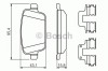 Set placute frana,frana disc VOLVO V70 III (BW) (2007 - 2016) BOSCH 0 986 494 639