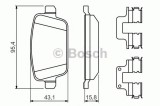 Set placute frana,frana disc FORD MONDEO IV Turnier (BA7) (2007 - 2016) BOSCH 0 986 494 639