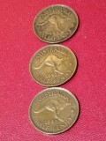 Lot 3 monede Australia: Half penny 1946 + 1947 + 1948 [poze]