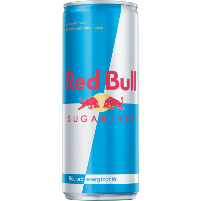 Energizant Red Bull Sugar Free 250 ml, Bautura Energizanta Red Bull, Bautura Energizanta Red Bull fara Zahar, Bautura Energizanta Red Bull Sugar Free, foto