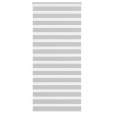 vidaXL Jaluzea tip zebra gri deschis lățime țesătură 100,9cm poliester
