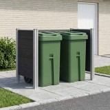 vidaXL &Icirc;mprejmuire pentru Coș de Gunoi Gri 161 x 85 x 115 cm 3429265