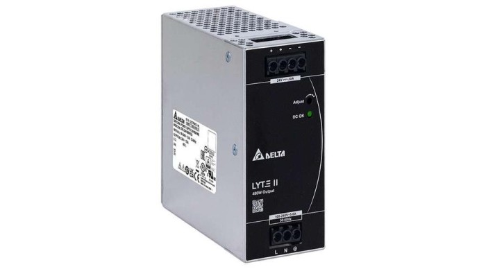 Sursă de alimentare DELTA DRL-24V480W1EN, montabilă pe șină DIN Delta 24V/20A LYTE II