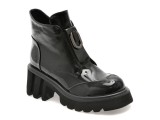 Ghete GRYXX negre, RT4011, din piele naturala lacuita