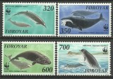 Insulele Feroe 1990 - Fauna marina WWF, serie neuzata