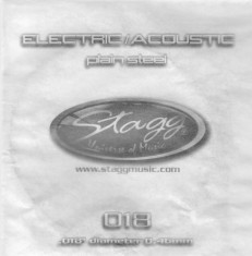 Coarda chitara electrica/acustica Stagg PLS-015 foto