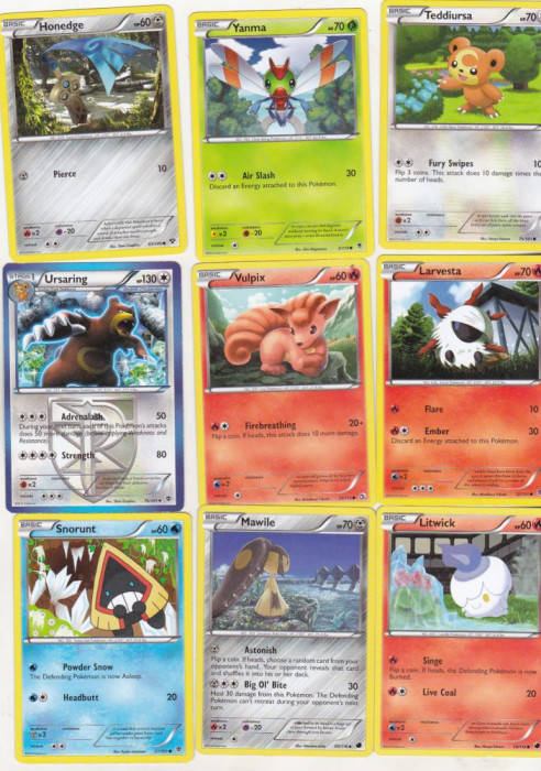 bnk crc Cartonase de colectie - Pokemon - 30 diferite