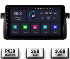 Navigatie BMW E46 M3, Android 10, QUADCORE PX30 2GB RAM + 16GB ROM, 9 Inch - AD-BGWBMWE469P3 foto