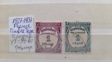 1927 France Timbre taxa YT=59-60 2val stamp., Nestampilat