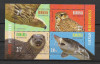 2017, LP 2145a-Specii periclitate-bloc de 4 timbre diferite, Fauna, Nestampilat