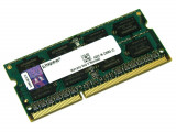 Memorie laptop Kingston 2GB 2Rx8 PC3-10600S-9-10-F0 1333MHz CL9 1.5V, DDR3, 1333 mhz