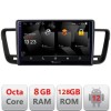 Navigatie Peugeot 508 5960Pro-5637 Android Octa Core Qualcomm 2K Qled 8+128 DTS DSP 360 4G Optical CarStore Technology