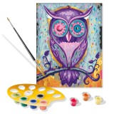 Set pictura pe numere - Creart - Bufnita | Ravensburger