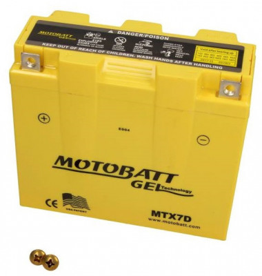 Baterie Moto Motobatt 7Ah 110A 12V MTX7D foto