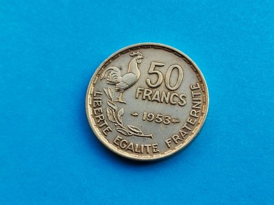 50 Francs 1953 Franta-XF+++ foto