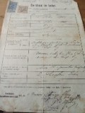 Act Certificat de botez 1903 Bucovina