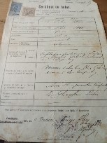 Act Certificat de botez 1903 Bucovina