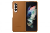 HUSA Smartphone Samsung, pt Galaxy Z Fold3, tip back cover (protectie spate), piele, ultrasubtire, maro, &quot;EF-VF926LAEGWW&quot;