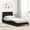 VidaXL Cadru de pat fără saltea Hanko țesătură neagră 80x200 cm 3310351