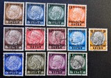 Ocupatie Polonia (1943) -Seria Completă Hindenburg cu Supratipar "Deutsche Post OSTEN" (6G - 5Zł) (ȘTAMPILATE / Used) CLK1